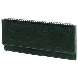 Планинг датированный 2026 305х140 мм BRAUBERG "Imperial", под кожу, зеленый, 117230 - фото 17315282