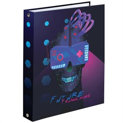 Тетрадь на кольцах А5 (175х215 мм), 120 листов, твердый картон, клетка, BRAUBERG, Cyber, 404083 - фото 17318833