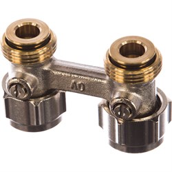 Прямой H-образный запорно-присоединительный узел OVENTROP Multiflex F - фото 17320588