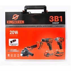 Набор шуруповерт гайковерт болгарка KINGQUEEN KQ-TS311 - фото 17324516