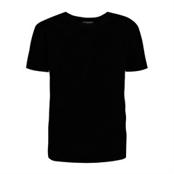 Футболка Премиум О-ворот (тк.Трикотаж, 155), черный - фото 17329204