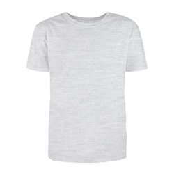 Футболка Премиум О-ворот (тк.Трикотаж, 155), серый меланж - фото 17329218