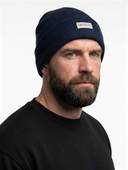 Шапка утепленная ProfLineLeader (Полушерсть), т.синий - фото 17341262