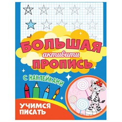 Большая активити пропись УЧИМСЯ ПИСАТЬ, 235х330 мм, 48 стр., ПП, 0933-7 - фото 17345611