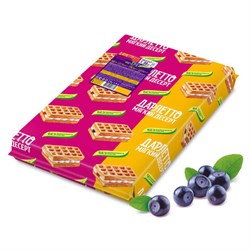 Вафли мягкие с суфле ДАРЛЕТТО со вкусом Черники 1,08 кг - фото 17347473