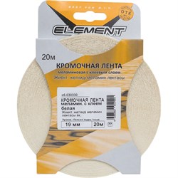 Меламиновая кромочная лента Element с клеем 19мм белый 20 м - фото 17347663