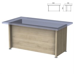 Каркас стола письменного "Приоритет" (1600х900х750 мм), кронберг, К-902, К-902 кронберг - фото 17356187