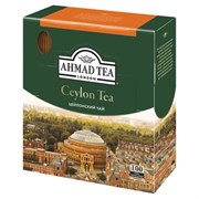 Чай AHMAD "Ceylon Tea", черный, 100 пакетиков с ярлычками по 2 г, 163i-08