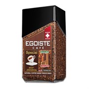 Кофе молотый в растворимом EGOISTE "Special" 100 г, стеклянная банка, сублимированный, ШВЕЙЦАРИЯ, 8606