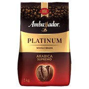 Кофе в зернах AMBASSADOR "Platinum" 1 кг, арабика 100%