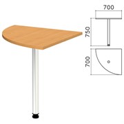 Стол приставной угловой "Монолит", 700х700х750 мм, цвет бук бавария (КОМПЛЕКТ)
