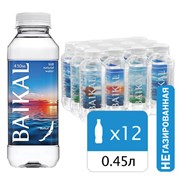 Вода негазированная питьевая BAIKAL 430, 0,45 л, 4670010850450