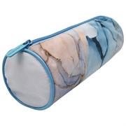 Пенал-тубус BRAUBERG, с эффектом Soft Touch, мягкий, "Blue marble", 22х8 см, 271570