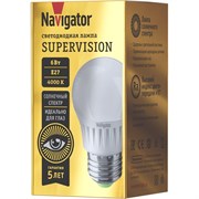 Лампа Navigator NLL-G45-6-230-4K-E27-FR-SV