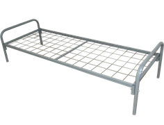 Кровать металлическая односпальная С-С1 (К-1.700СП 100х100 эконом)