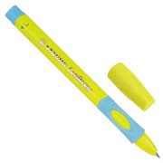 Ручка шариковая с грипом STABILO "LeftRight", СИНЯЯ, для левшей, корпус желтый/голубой, 6318/8-10-41