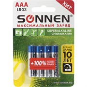Алкалиновые батарейки SONNEN Super Alkaline