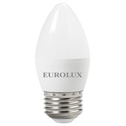Светодиодная лампа Eurolux LL-E-C37-6W-230-2,7K-E27