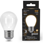 Лампа GAUSS LED Filament Шар OPAL