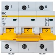 Трехполюсный автоматический выключатель IEK ВА47-100