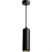 Потолочный светильник FERON ml1841barrel echo levitation mr16 35w, 230v, gu10, чёрный, с антибликовой сеточкой, на подвесе 1,7 м