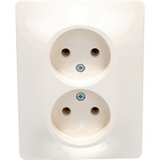 Двухместная розетка Systeme Electric GLOSSA