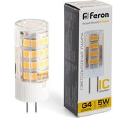 Светодиодная лампа FERON LB-432 5W 230V G4 2700K