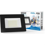 Светодиодный прожектор GAUSS LED 50W COB 285x235x138mm IP65 6500К 1/4