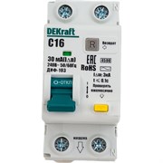 Автоматический выключатель дифференциального тока DEKraft ДИФ-103