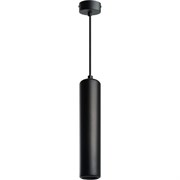 Потолочный светильник FERON ml1842 barrel echo levitation mr16 35w, 230v, gu10, чёрный, с антибликовой сеточкой, на подвесе 1,7