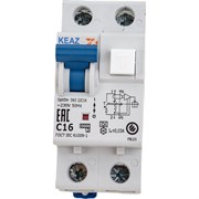 Автоматический выключатель дифференциального тока КЭАЗ OptiDin D63-22C16-A-УХЛ4