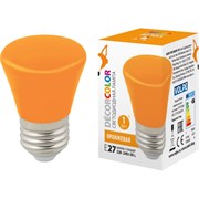 Декоративная светодиодная лампа Volpe LED-D45-1W/ORANGE/E27/FR/С BELL