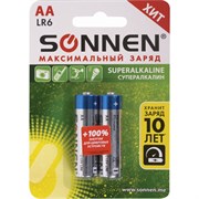 Алкалиновые батарейки SONNEN Super Alkaline