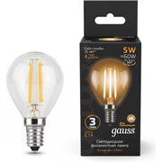 Лампа GAUSS LED Filament Globe E14 5W 2700K