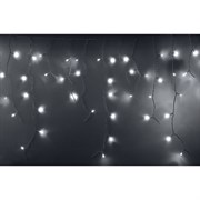Гирлянда Neon-Night АЙСИКЛ бахрома, 2,4х0,6 м, белый ПВХ, 76LED белые
