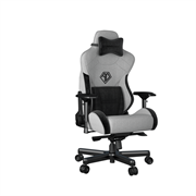 Кресло игровое Anda Seat T-Pro 2, цвет серый/чёрный, размер XL (180кг), материал ткань (модель AD12XL)