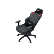 Кресло игровое Anda Seat Luna series  цвет черный с красными вставками, размер L (110кг), материал ПВХ (модель AD18)