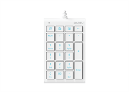 Клавиатура проводная Dareu LK22 White (белый), цифровой блок (Numpad)