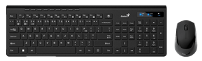 Комплект беспроводной Genius SlimStar 8230 BT (клавиатура Slimstar 8230/K + мышь Slimstar 8230/M), черный