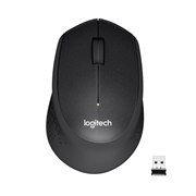 Мышь беспроводная Logitech M330 Silent Plus Black (черная, оптическая, 1000dpi, 2.4 GHz/USB-ресивер, бесшумная, под правую руку) (арт. 910-004924, M/N: M-R0051 / C-U0010)
