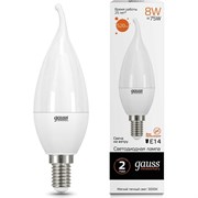 Лампа GAUSS LED Elementary Candle Tailed 8W E14 2700K