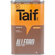 Синтетическое моторное масло Taif TAIF ALLEGRO 0W-20