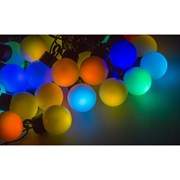 Гирлянда Neon-Night мультишарики d=45 мм 10м черный ПВХ, 40LED RGB