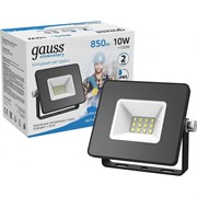 Светодиодный прожектор GAUSS LED 10W COB 115x85x75mm IP65 6500К 1/20