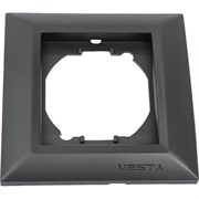 1-местная рамка Vesta Electric Roma Black