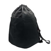 Рюкзак спортивный мешок HEIKKI PACK (ХЕЙКИ), 2 отделения, увеличенный объем, 40х35 см, черный, 272419
