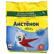 Стиральный порошок детский для всех типов тканей 1,5 кг АИСТЁНОК, бесфосфатный, гипоаллергенный