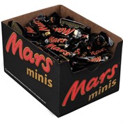 Батончики мини MARS "Minis" шоколадные с нугой и карамелью в молочном шоколаде 1 кг, 56730