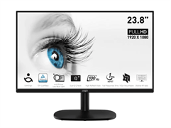 Монитор LCD PRO MP245V 23.8'' 16:9 1920х1080(FHD) VA, nonGLARE, 100 Hz, 300 cd/m2, H178°/V178°, 4000:1, 100M:1, 16.7M, 1ms, VGA, HDMI, Tilt, 1Y, Black