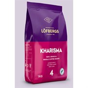 Кофе в зернах LOFBERGS "Kharisma", 1 кг, арабика 100%, Швеция, 41368
